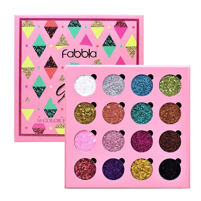 Paleta Glitter 16 Tonos Fabbla