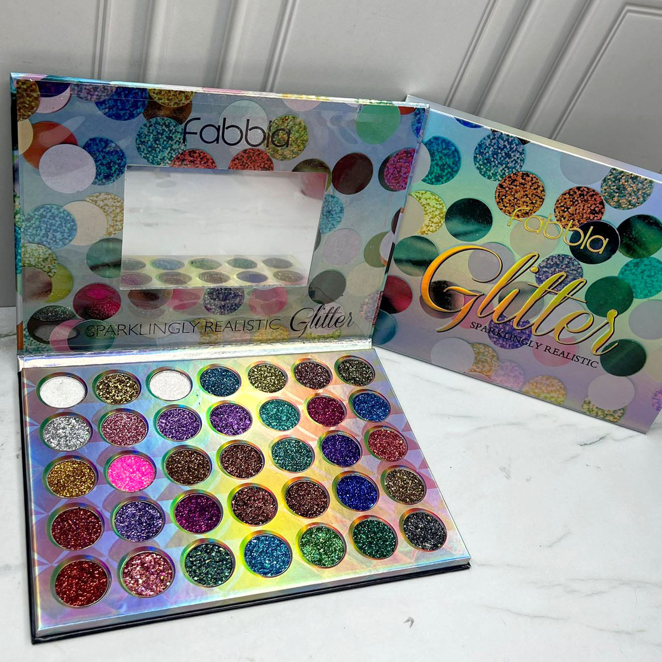 Paleta de sombras 35T Glitter prensado