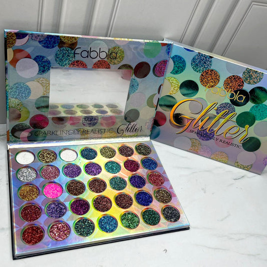 Paleta de sombras 35T Glitter prensado