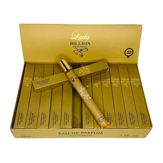 PERFUME EN TUBO PARA DAMA LADY BILLION BEAUTIFUL 35ML